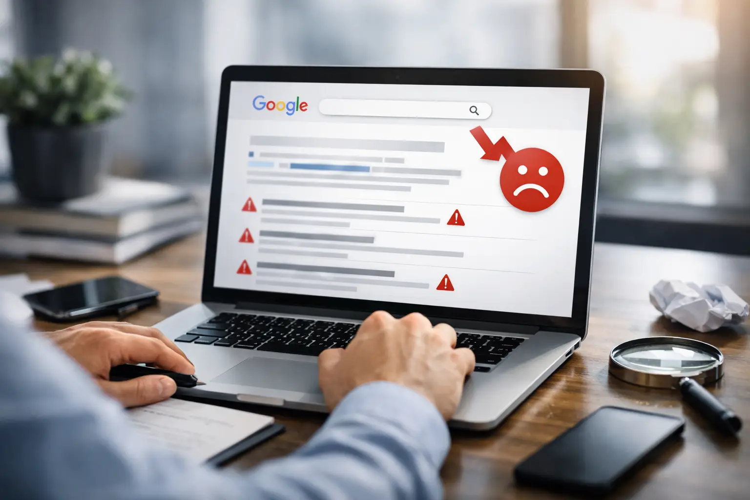 Corriger des résultats Google défavorables