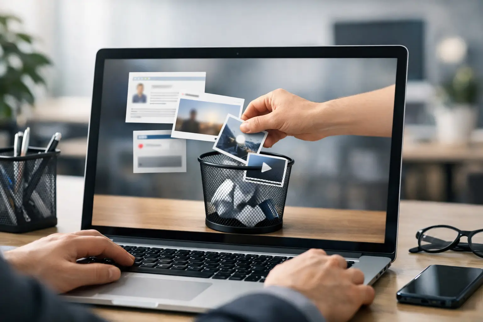 Suppression contenu internet entreprise
