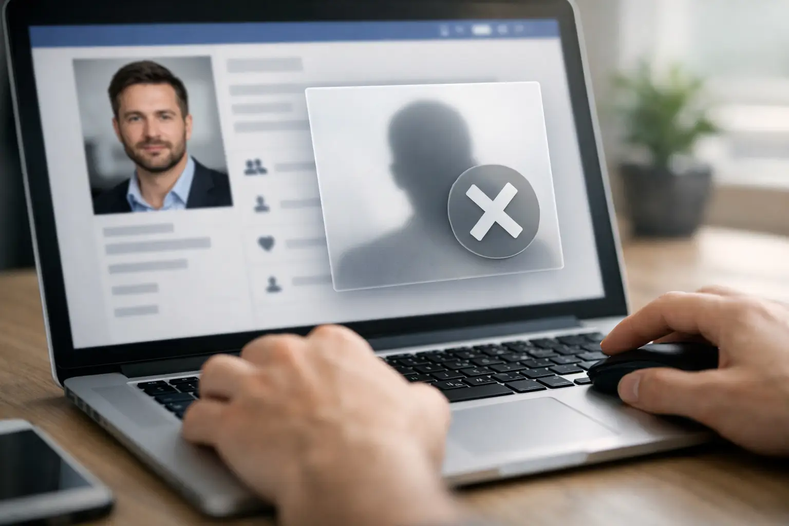 Exemple de suppression d’un profil usurpé